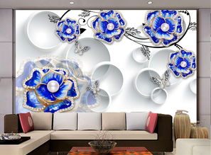 珠寶首飾設(shè)計中的浪漫藝術(shù) 3D玫瑰花背景墻高清PSD模板探析