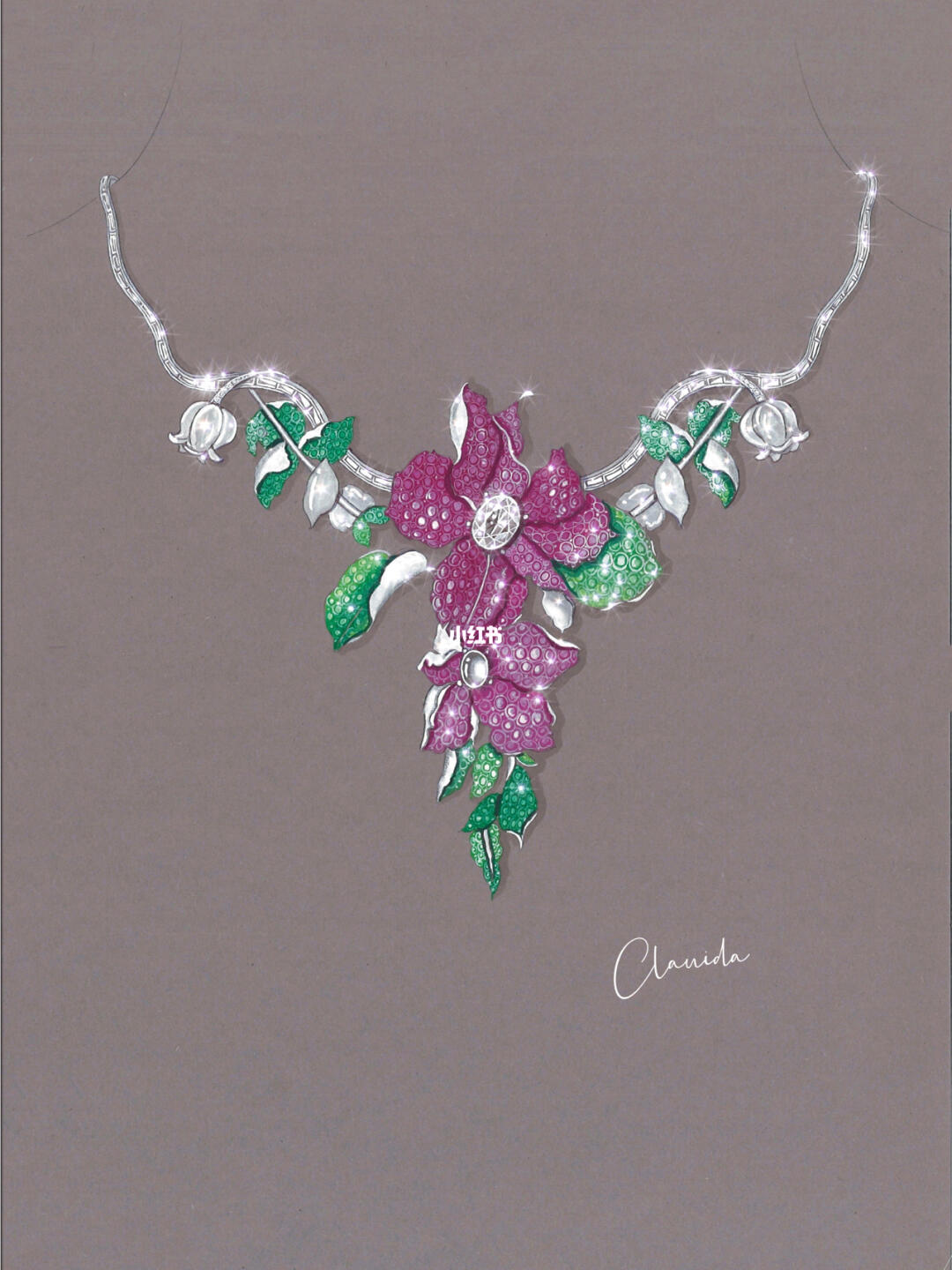 原創(chuàng)珠寶首飾設計——暗香浮動94